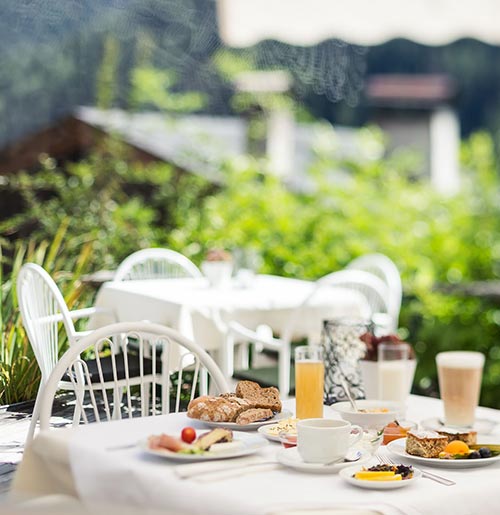 Frühstücken im Freien